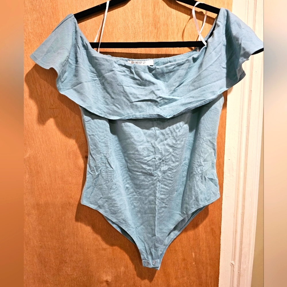 Forever 21 Ruffle Top Bodysuit